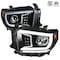 Spec-D Tuning 14-18 Toyota Tundra Sequential LED Projector Headlights- Glossy Black 2LHP-TUN14BK-SQ-TM - alternate 1